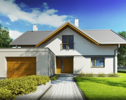 Projekt domu Wiliam IV - wizualizacja zewnętrzna