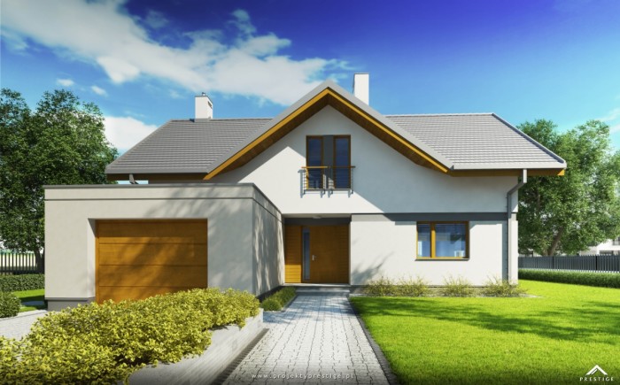 Projekt domu Wiliam IV - wizualizacja zewnętrzna
